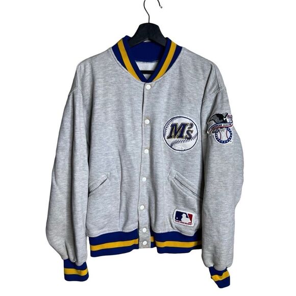 Vintage 90s Mariners Varsity Sweatshirt Medium - Picture 1 of 5